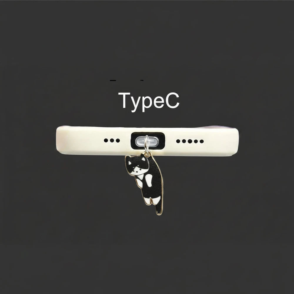 Black Cat Dust Plug Charm — Cursed Alloy Edition