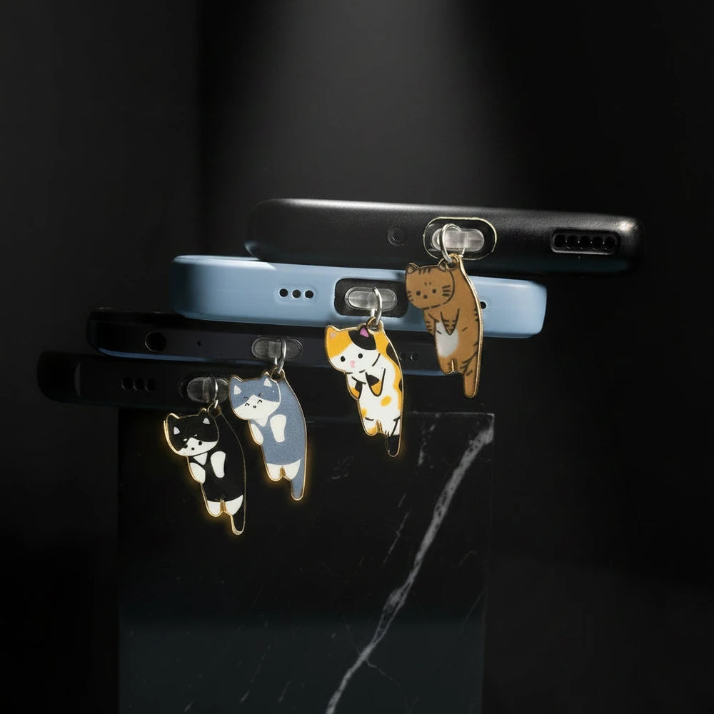 Black Cat Dust Plug Charm — Cursed Alloy Edition