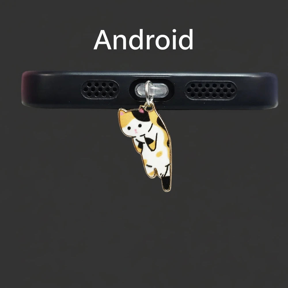 Black Cat Dust Plug Charm — Cursed Alloy Edition