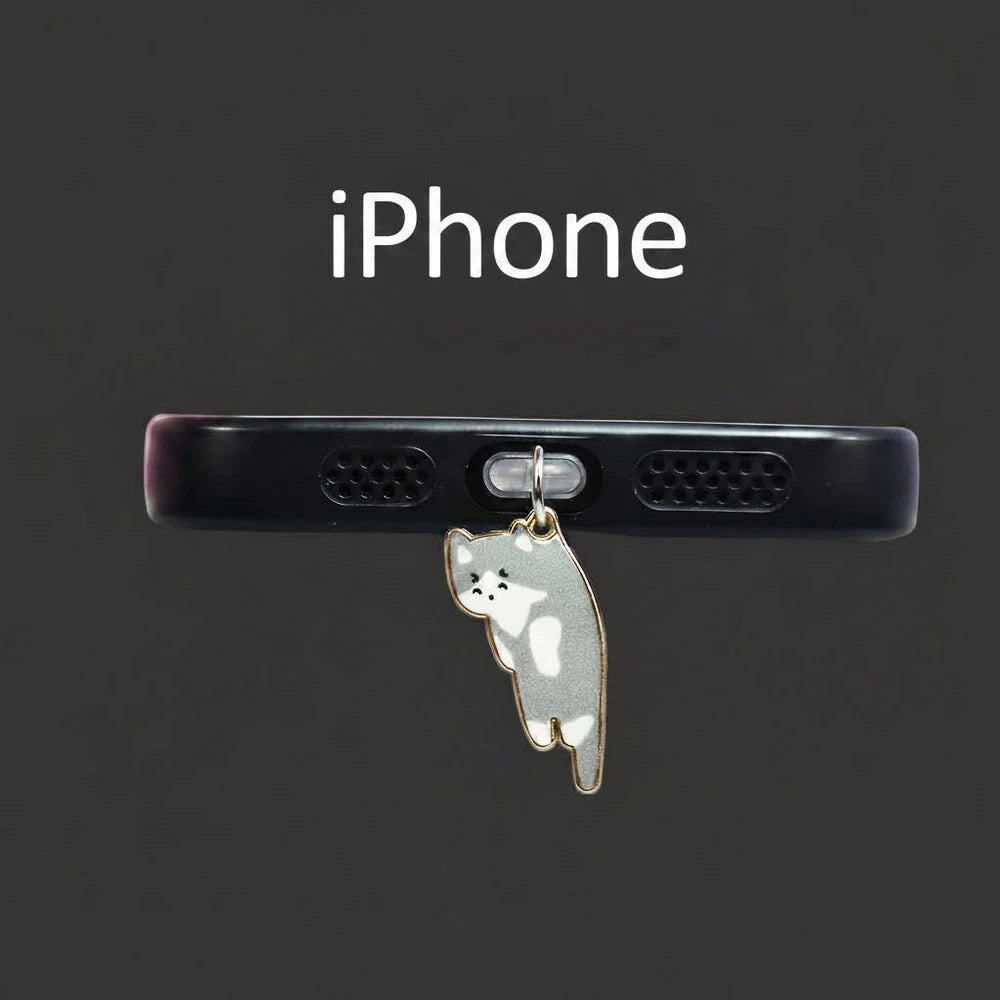 Black Cat Dust Plug Charm — Cursed Alloy Edition