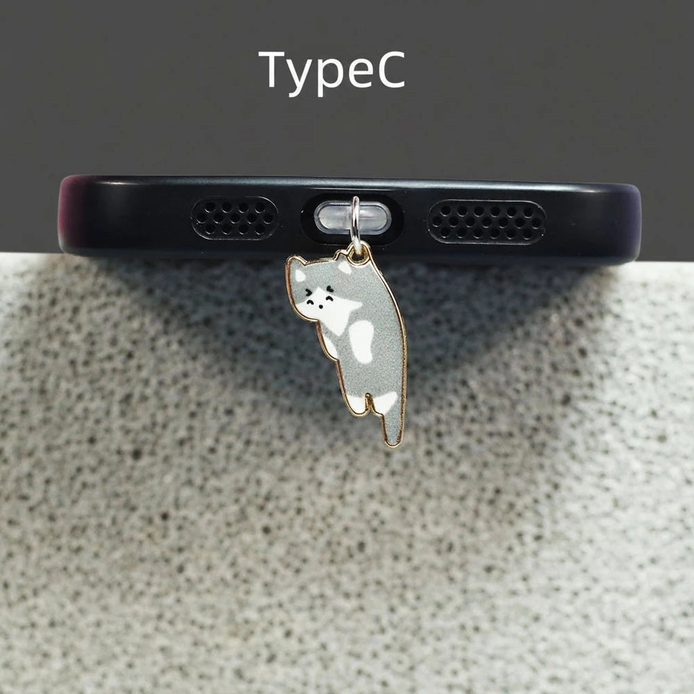 Black Cat Dust Plug Charm — Cursed Alloy Edition