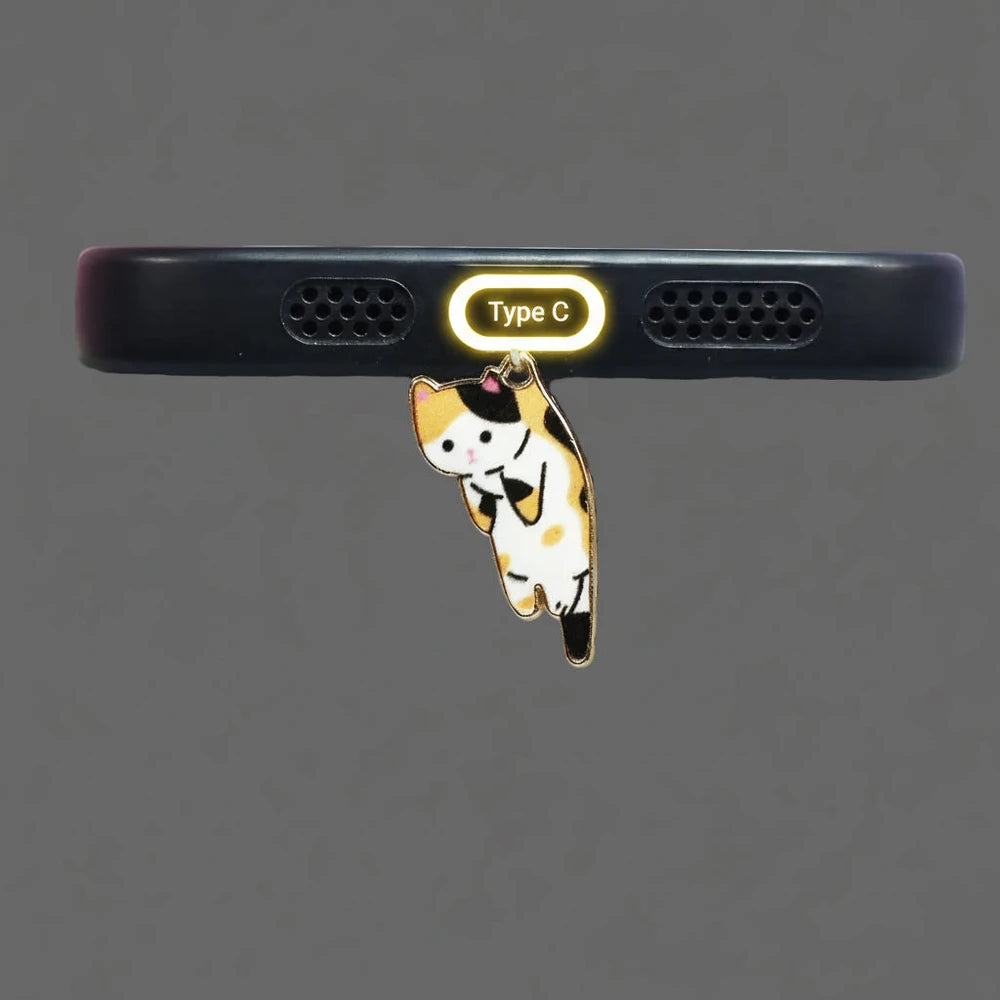 Black Cat Dust Plug Charm — Cursed Alloy Edition