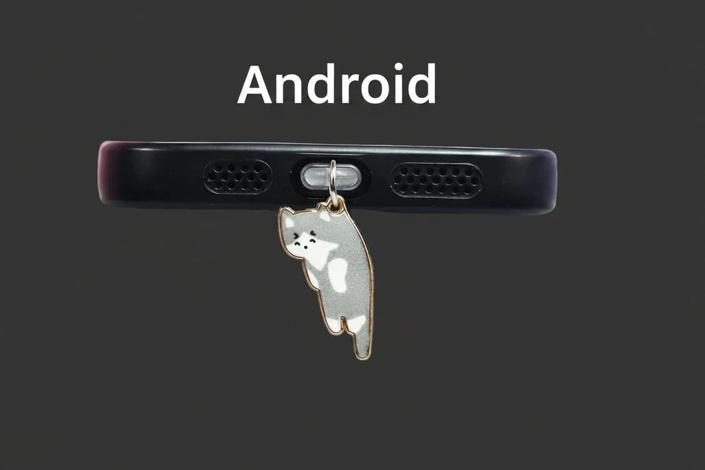 Black Cat Dust Plug Charm — Cursed Alloy Edition