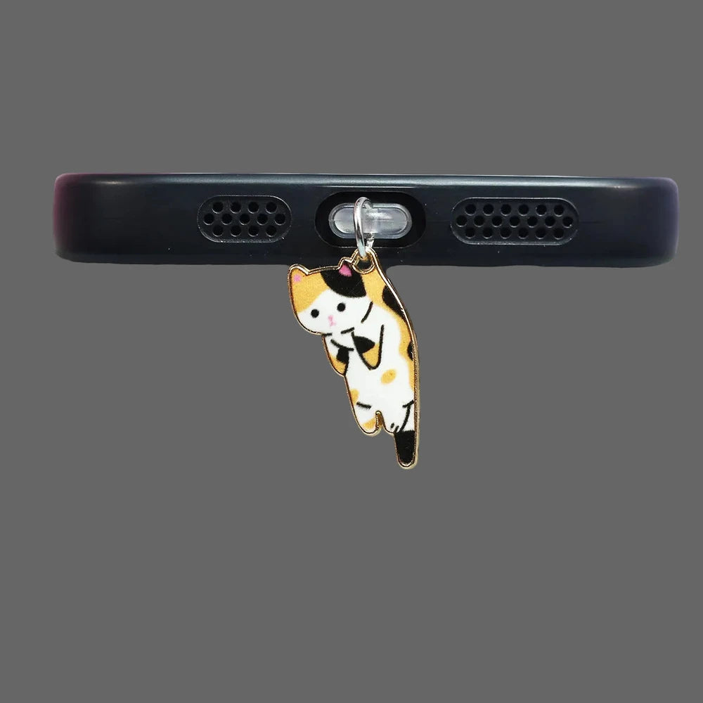 Black Cat Dust Plug Charm — Cursed Alloy Edition