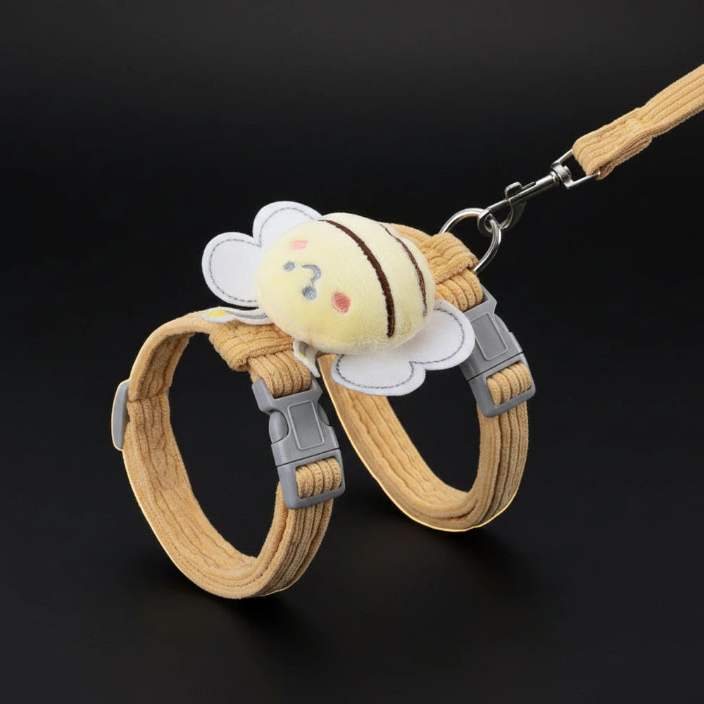 The Great Escape Plan — Bee Plaid Harness & Leash