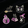 The Witch's Familiar — Black Cat Enamel Pin (Cursed, Obviously)
