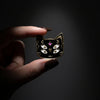 The Witch's Familiar — Black Cat Enamel Pin (Cursed, Obviously)