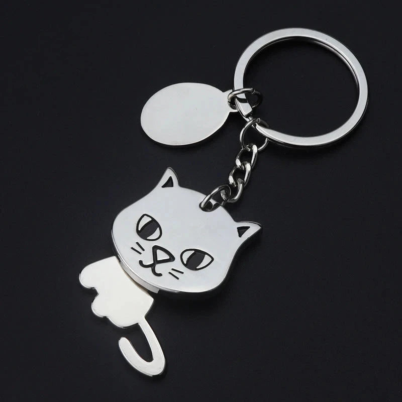 The Yes-Cat — Bobblehead Keychain