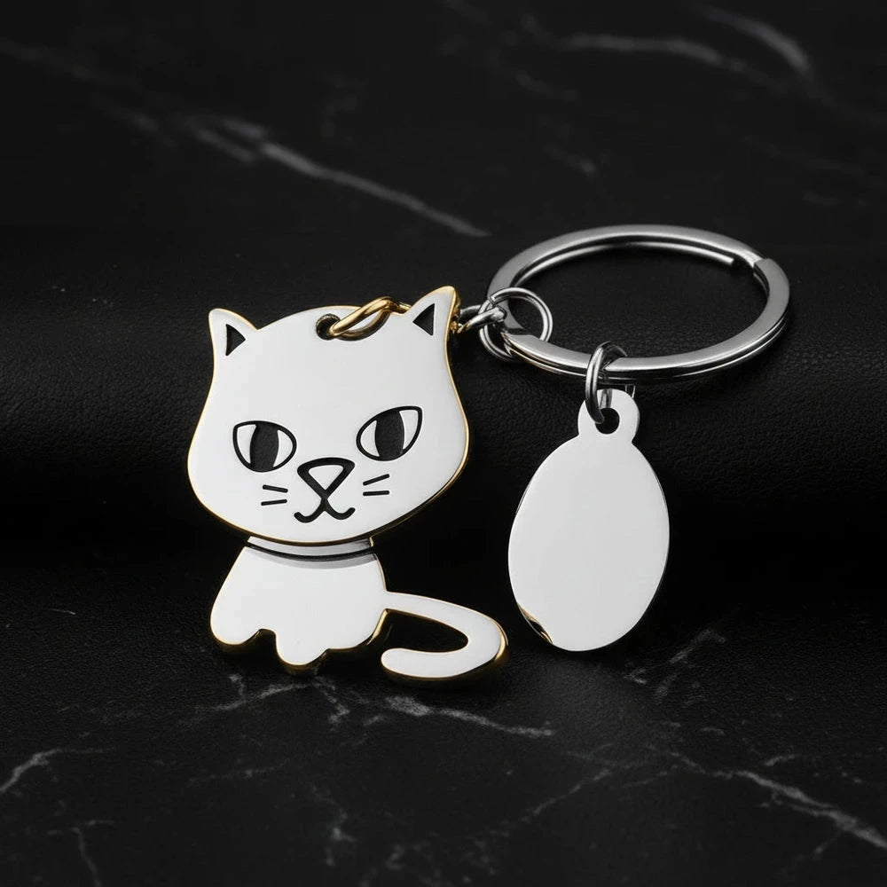 The Yes-Cat — Bobblehead Keychain