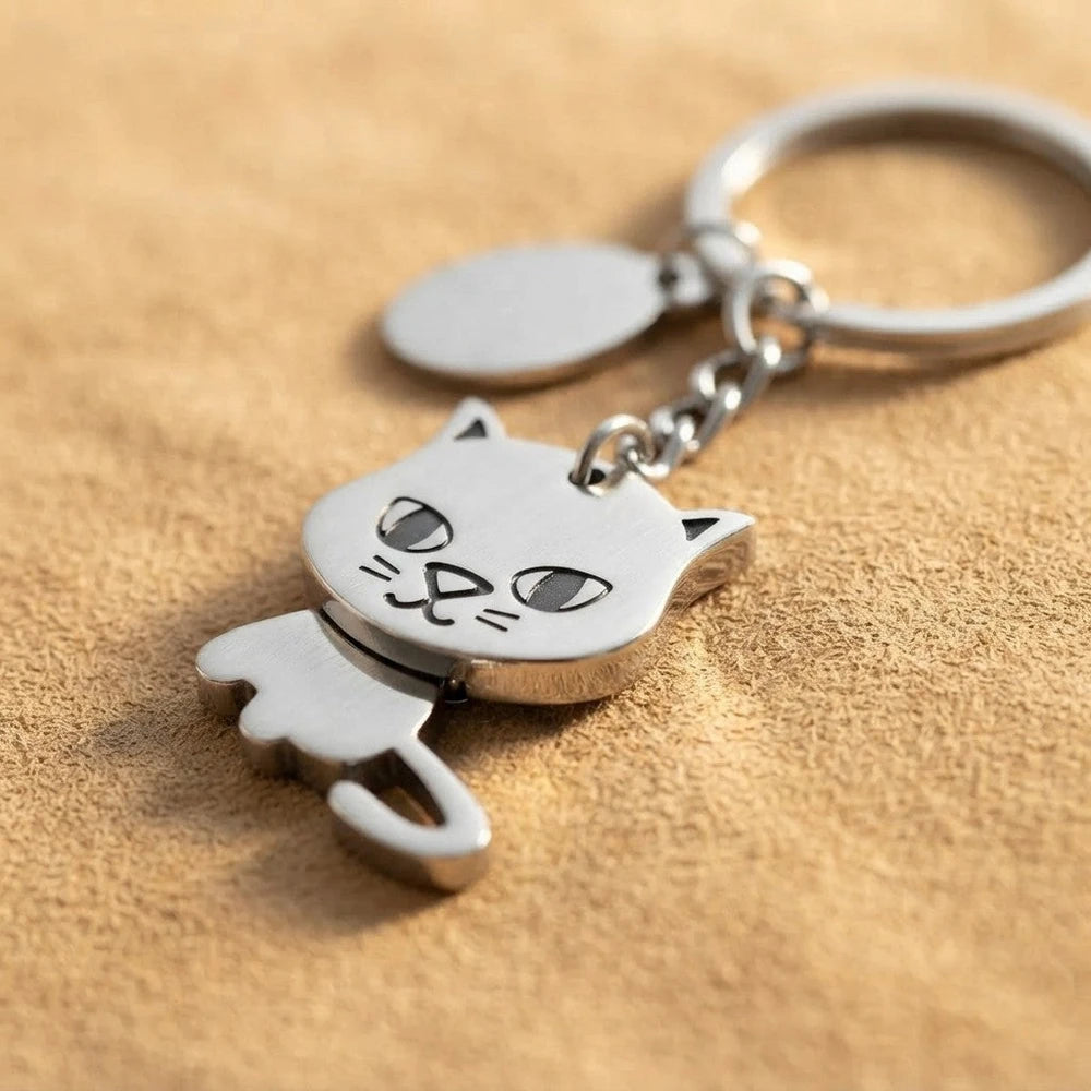 The Yes-Cat — Bobblehead Keychain