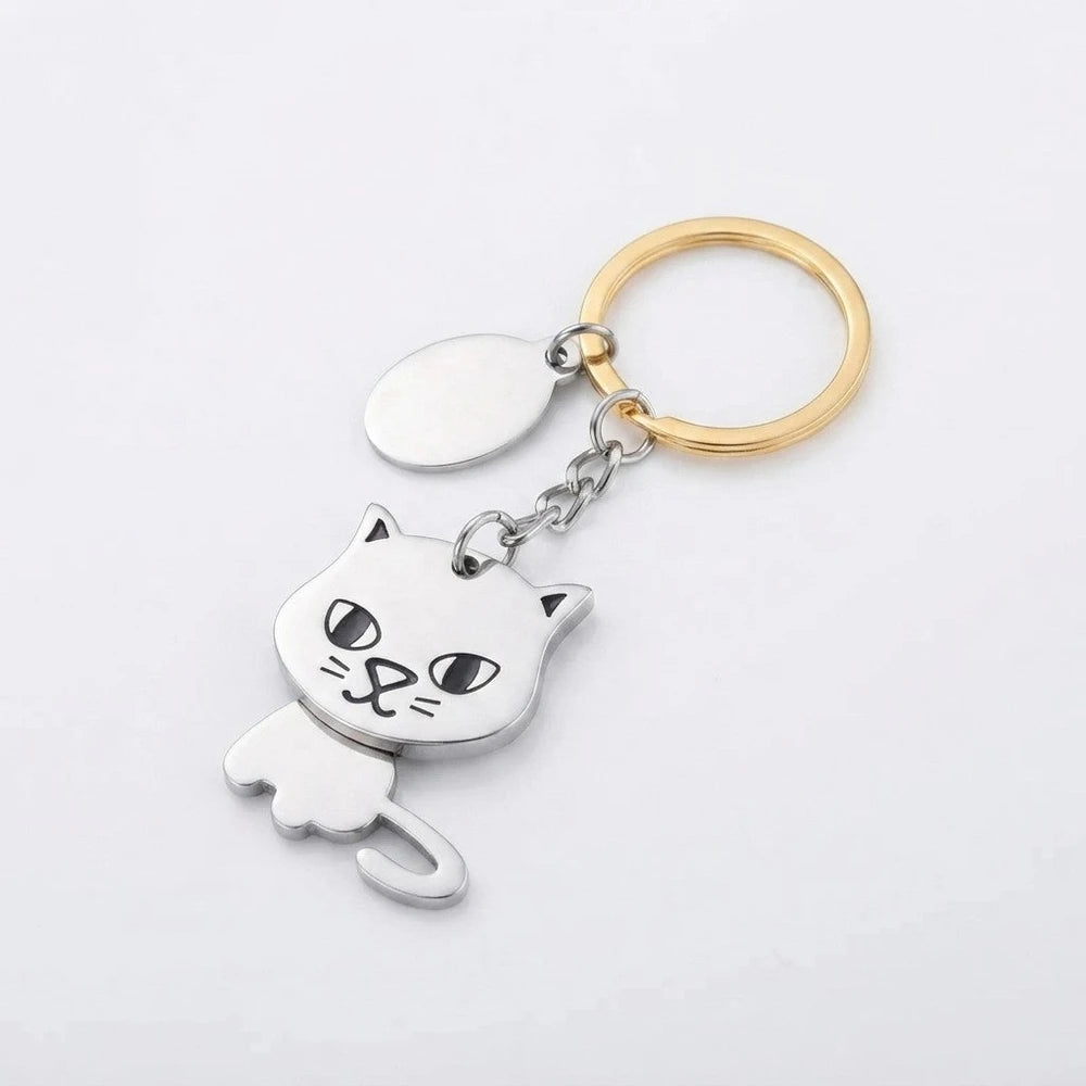 The Yes-Cat — Bobblehead Keychain
