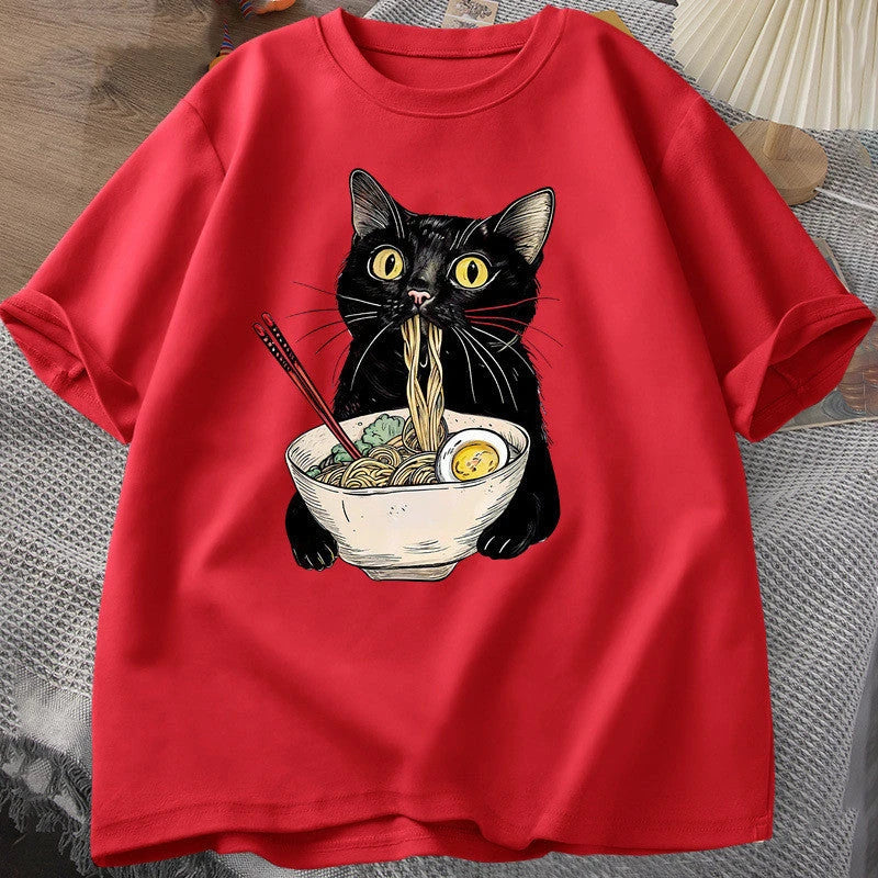 Ramen & Chaos — Noodle Cat Tee