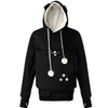 The Familiar Fleece — Embroidered Cat Pocket Pullover