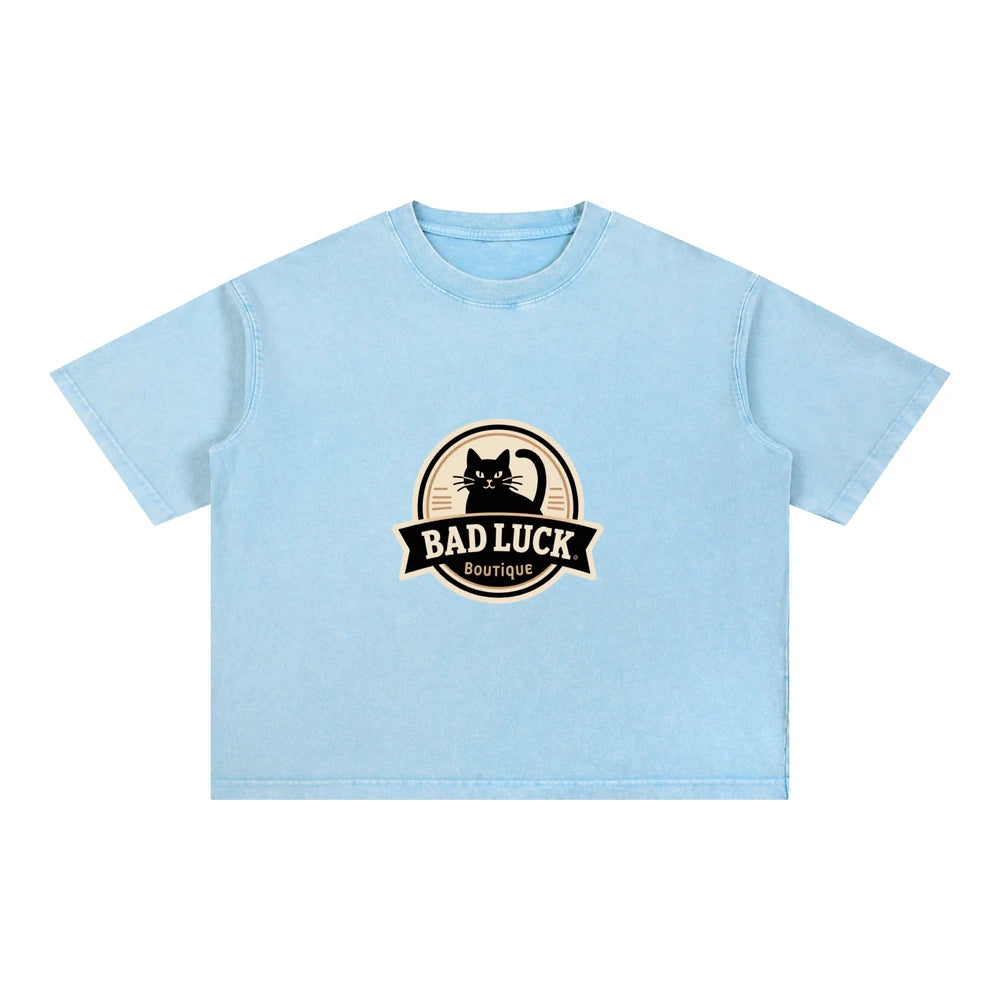 Mineral Wash Boxy Cotton T-Shirt