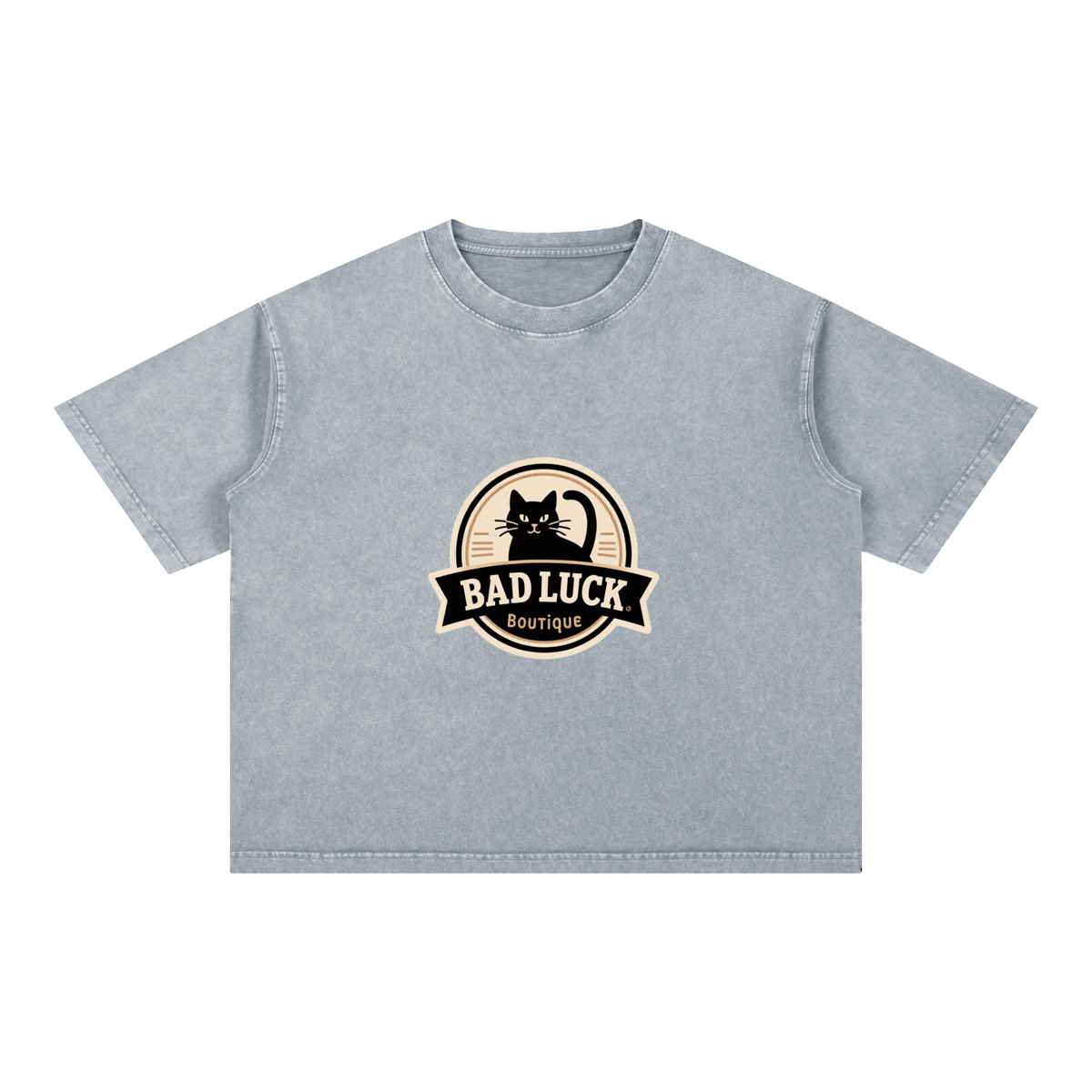 Mineral Wash Boxy Cotton T-Shirt