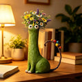 Neck Goals — Long-Necked Cat Resin Vase