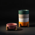 The 'You Deserve Nice Things' Double Ceramic Pet Bowl Set