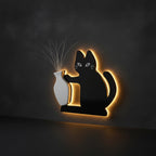 Whisker Shrine — Cat Fridge Magnet Vase