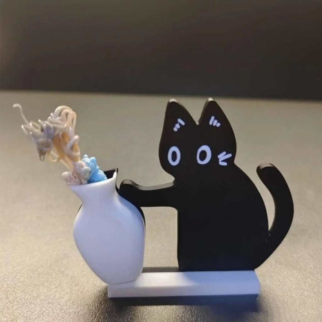 Whisker Shrine — Cat Fridge Magnet Vase