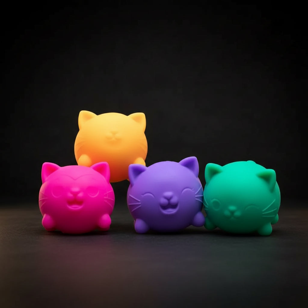 The Tiny Council — Mini Squishy Cat Set (4 Pack)
