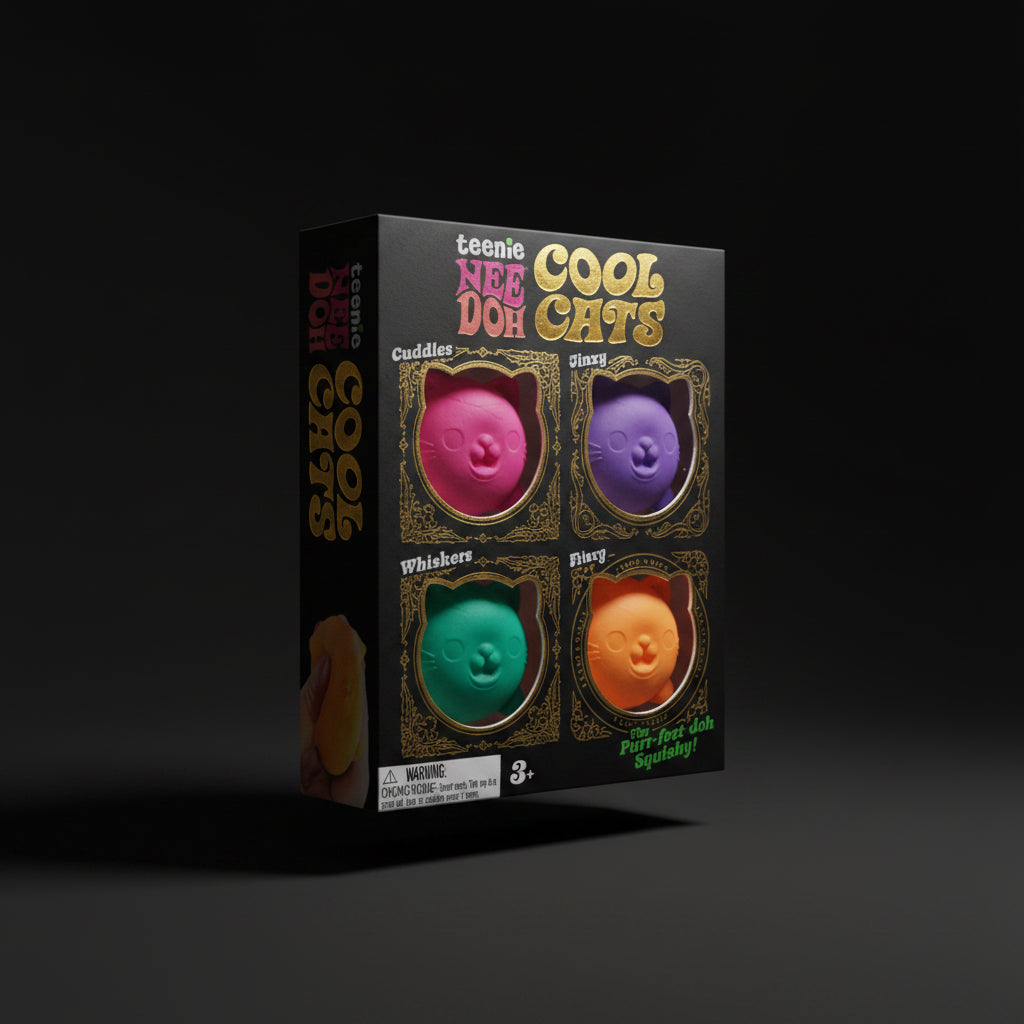 The Tiny Council — Mini Squishy Cat Set (4 Pack)