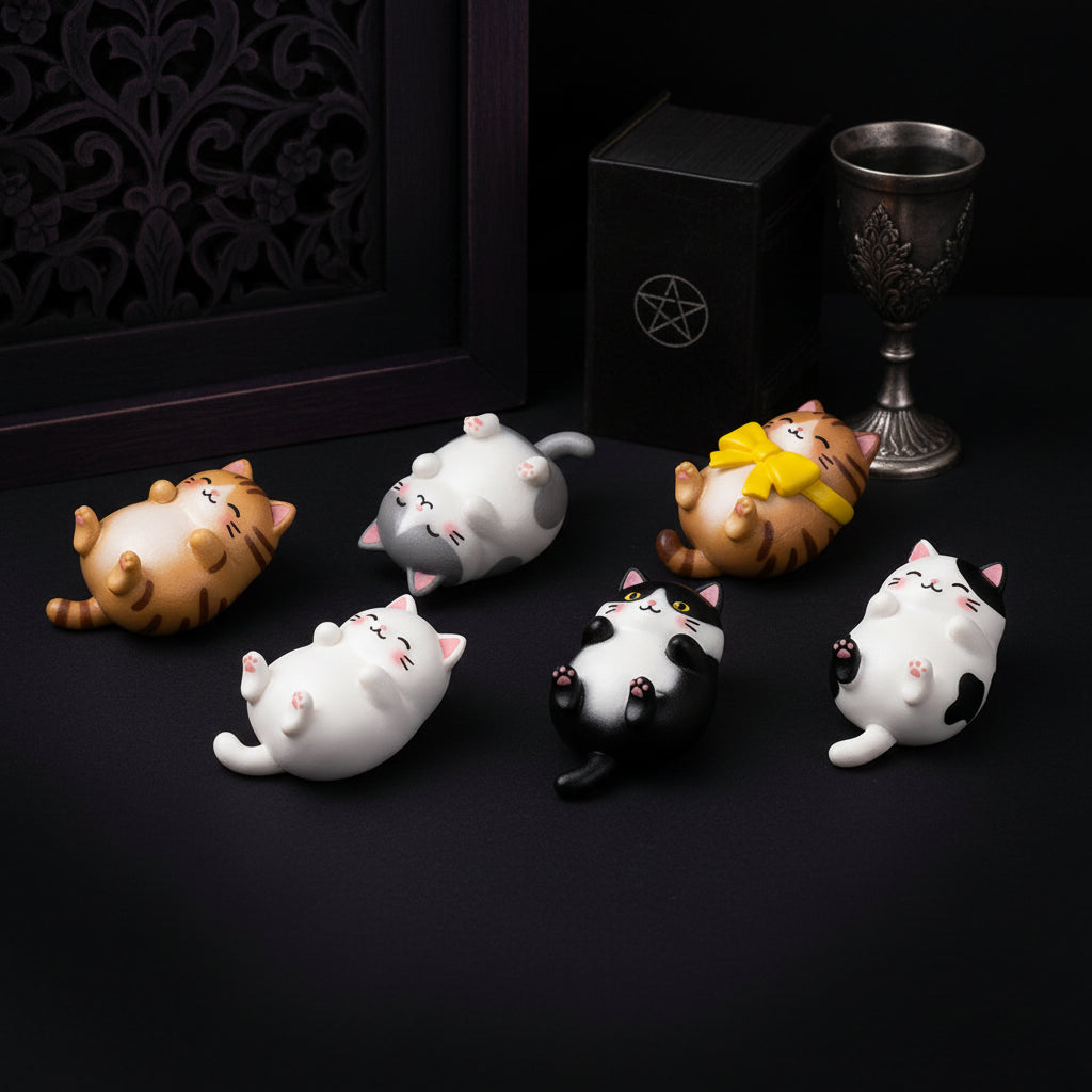Stick Around — Resin Cat Fridge Magnet