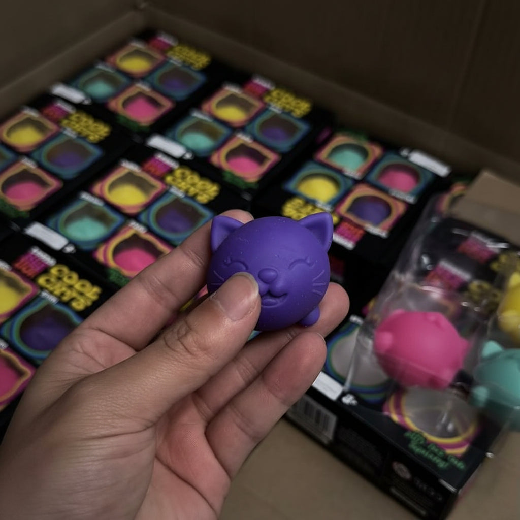 Tiny Troublemakers — Needoh Mini Cat Fidget 4-Pack
