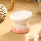 Tilt & Devour — Elevated Ceramic Cat Bowl (Dishwasher Safe, Obviously)