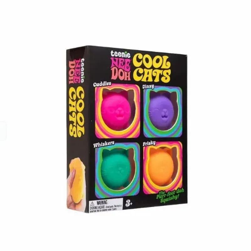 Tiny Troublemakers — Needoh Mini Cat Fidget 4-Pack