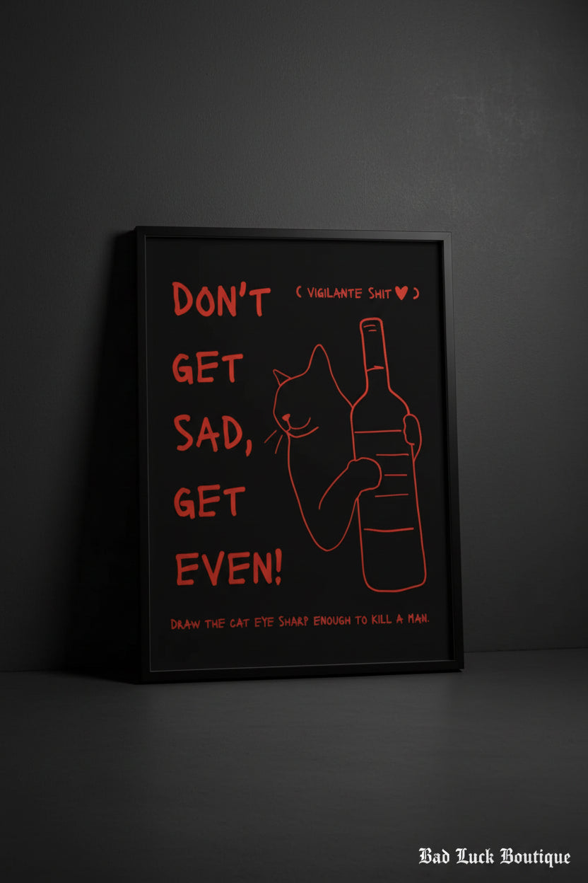 🖤 Black Cat Print – Judging You Silently