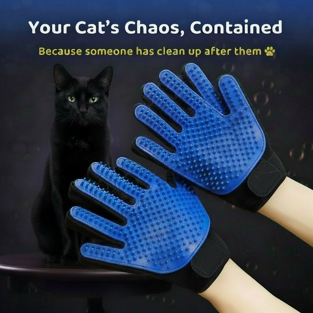 🖤 Grooming Glove – Cute but Hairy Situation