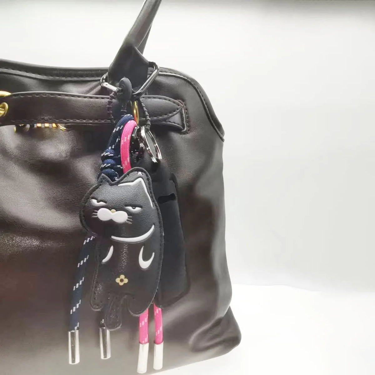 The Familiar Charm — Black Cat Bag Pendant