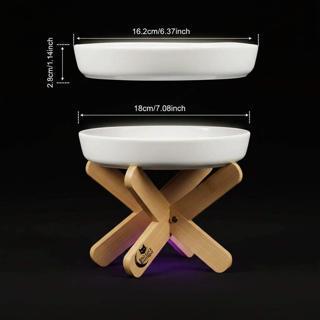 🍽️ The High Table — Elevated Ceramic Slow Feeder Cat Bowl