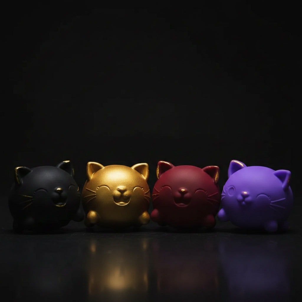 The Tiny Council — Mini Squishy Cat Set (4 Pack)