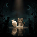 The Vase Pusher: Cat Fridge Magnet & Whisker Memorial Box (Chaos Included)