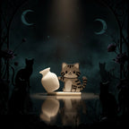 The Vase Pusher: Cat Fridge Magnet & Whisker Memorial Box (Chaos Included)