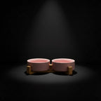 The 'You Deserve Nice Things' Double Ceramic Pet Bowl Set