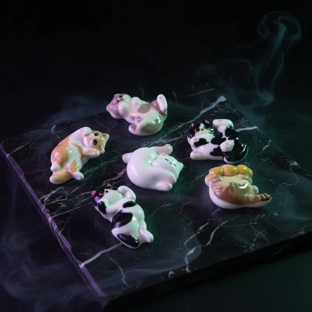 Stick Around — Resin Cat Fridge Magnet