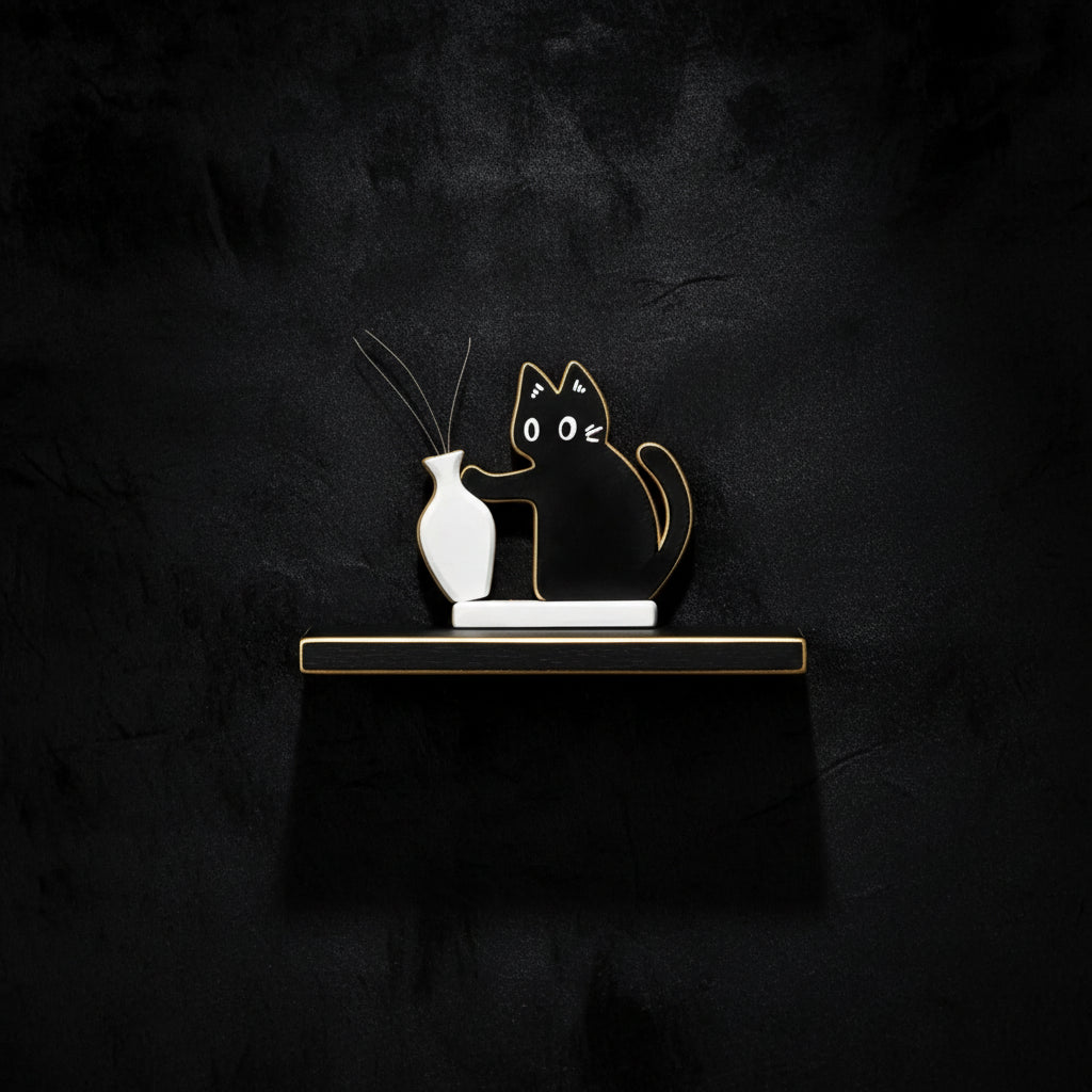 Whisker Shrine — Cat Fridge Magnet Vase