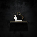 Whisker Shrine — Cat Fridge Magnet Vase