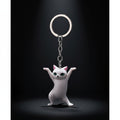 Cursed Cargo — Cartoon Kitten Keychain (Bad Luck Included)