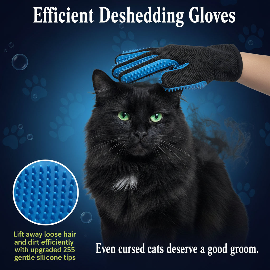 🖤 Grooming Glove – Cute but Hairy Situation