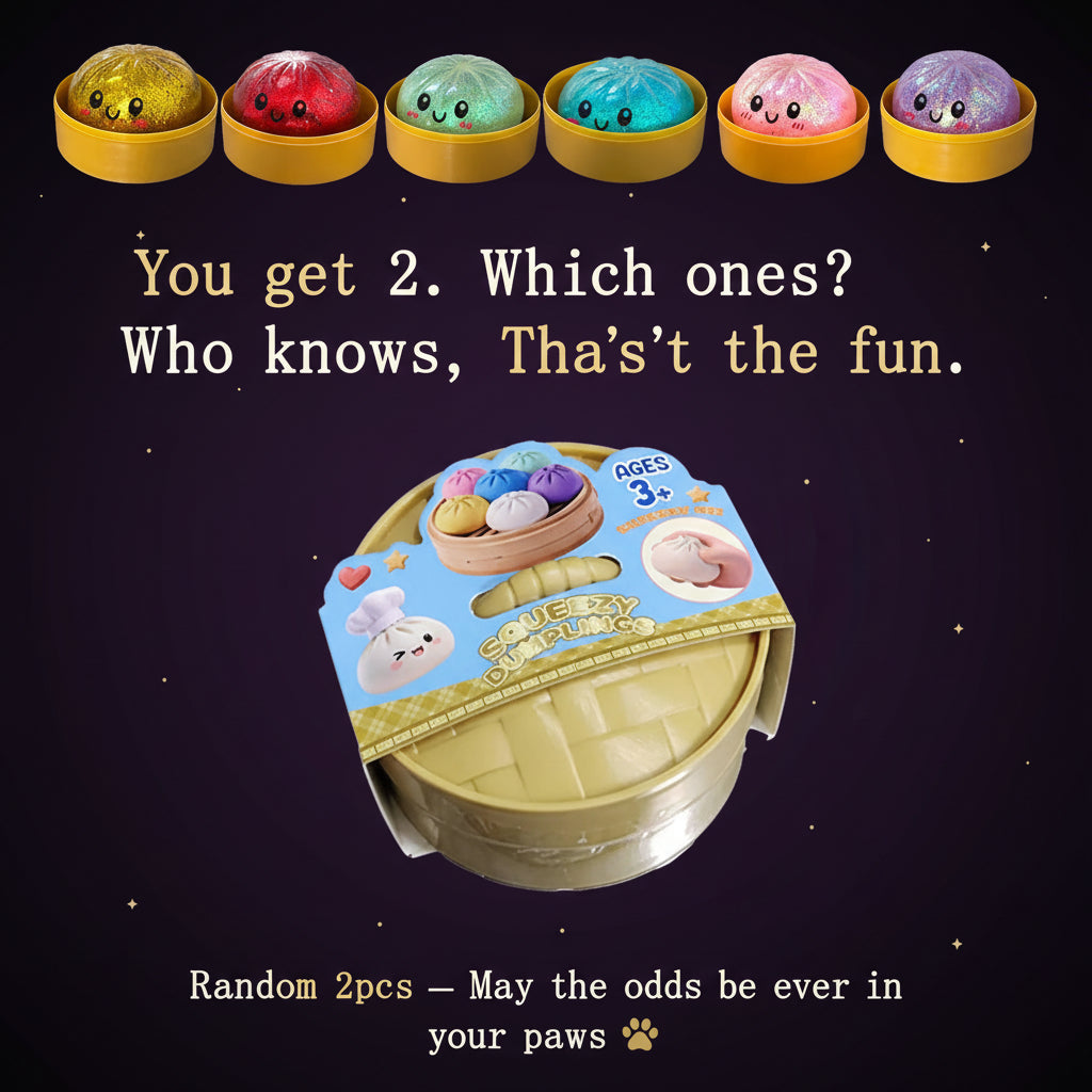 Squish Your Feelings — Dumpling Mystery Fidgets