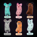 🐾 Plush Cat Toy – Teeth, Claws & Squeaky Chaos