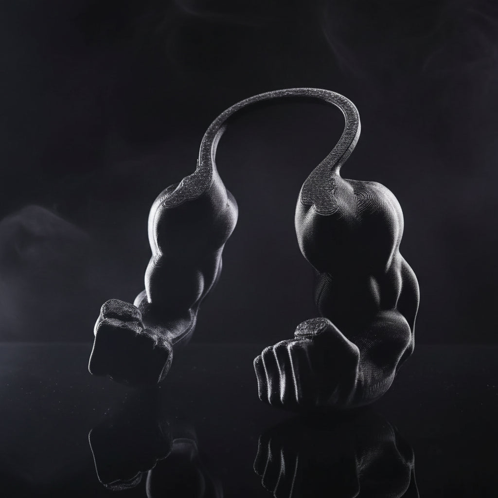 The Cursed Gains:  Cat Muscle Arms (They Lift. You Suffer.)