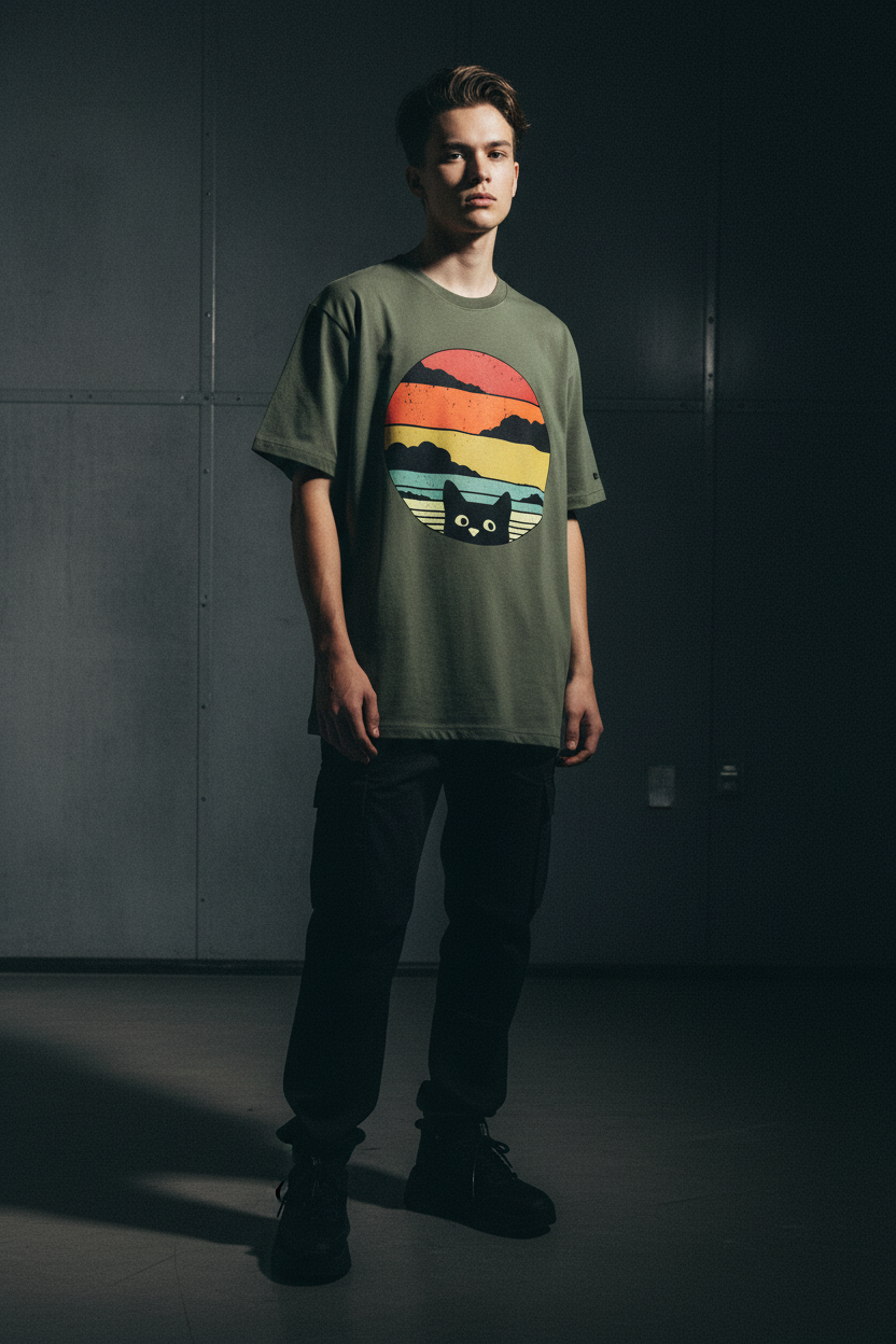 Army Green Sunset Tee
