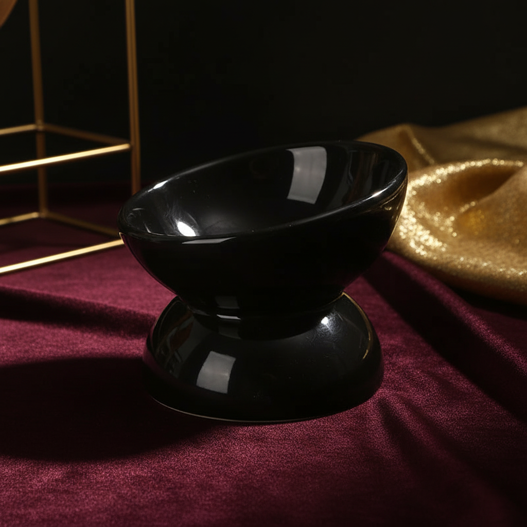 Tilt & Devour — Elevated Ceramic Cat Bowl (Dishwasher Safe, Obviously)