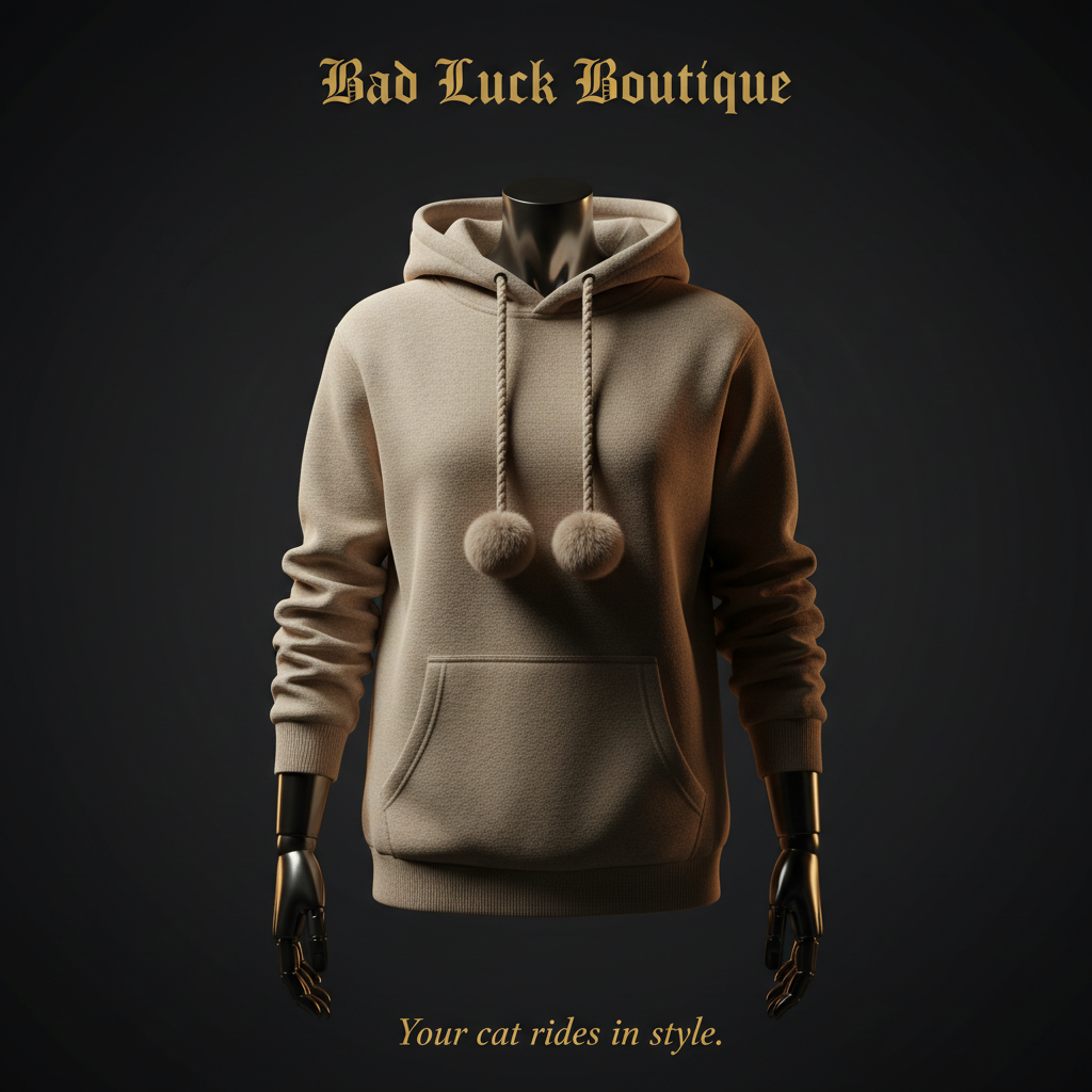 Cat Lovers Hoodie – Beige