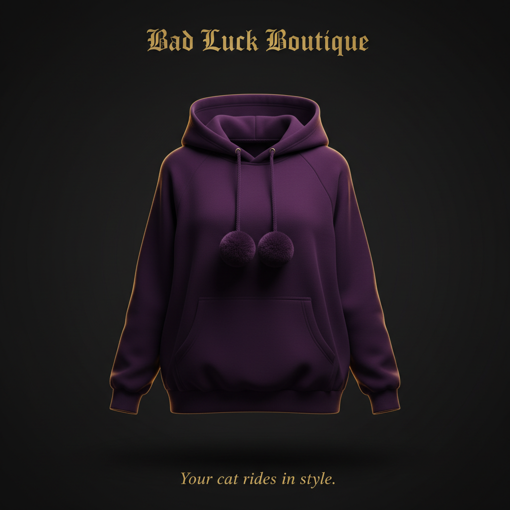 Cat Lovers Hoodie – Purple