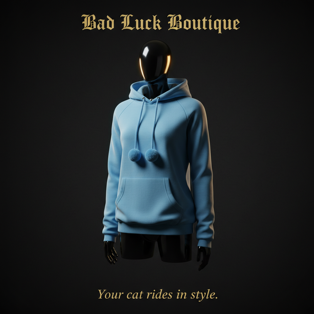 Cat Lovers Hoodie – Sky Blue